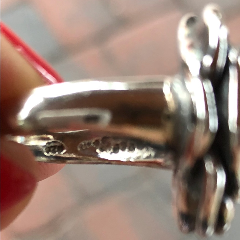 STERLING SILVER ROSE RING - Picture 7 of 7
